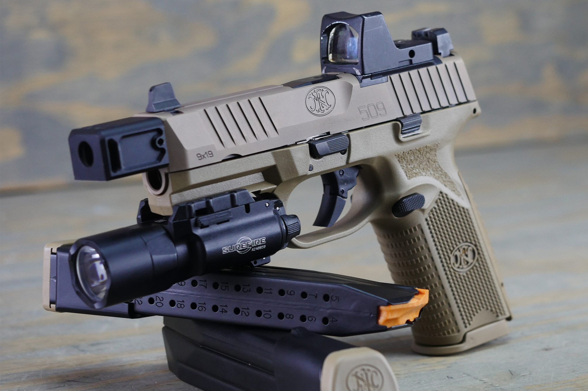 First Look FN 509 Tactical Red Dot Ready Pistol RECOIL