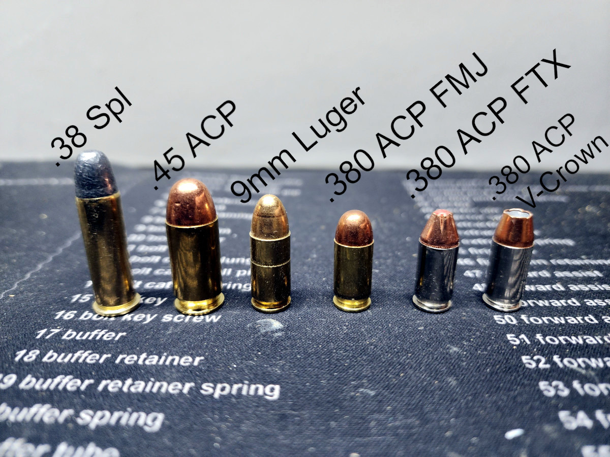 pistle recoil 9mm vs 380